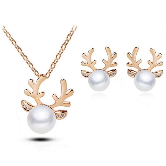 Jewelry - 5/$25 Reminder Faux Pearl necklace earring set